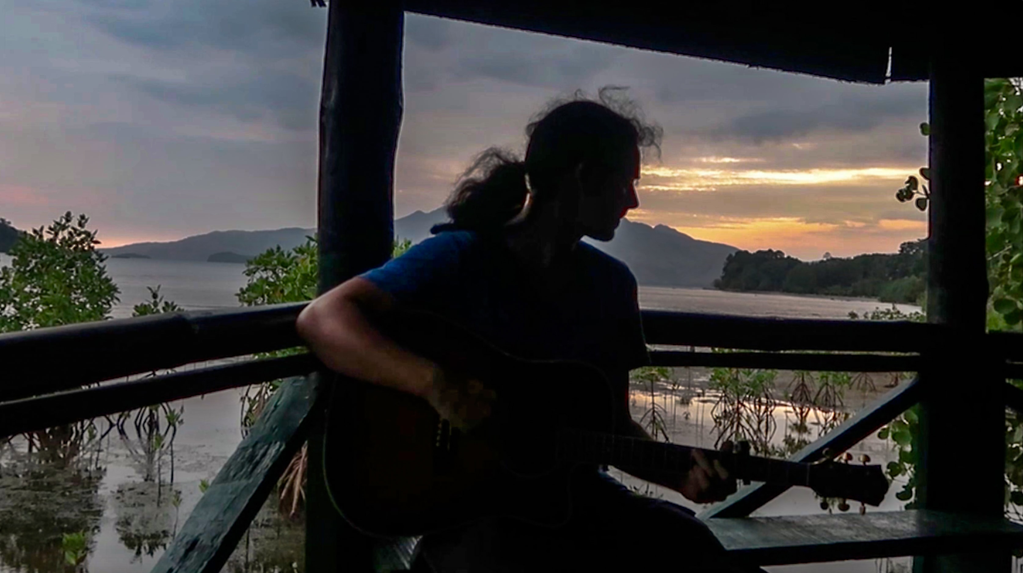 lenny through paradise play guitar in subic zambales philippines